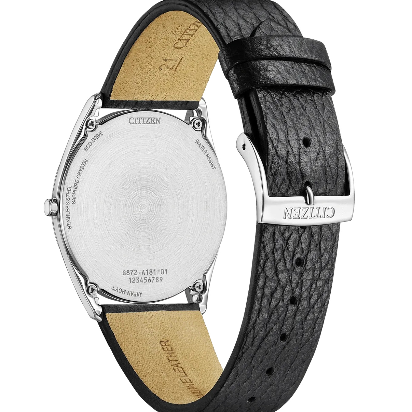 AR3120-16A Eco-Drive Suratto Herren Leder | silberfarben