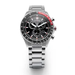AT2566-88E Eco-Drive Herren Edelstahl | schwarz | ø 43mm