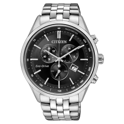 AT2141-87E               Herren Edelstahl | schwarz | ø 42mm