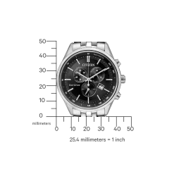 AT2141-87E               Herren Edelstahl | schwarz | ø 42mm