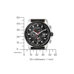 AT9036-08E               Herren Leder | schwarz | ø 44mm