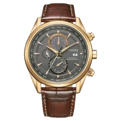 AT8263-10H               Herren Leder | grau | ø 43mm