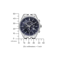 AT2141-52L               Herren Edelstahl | blau | ø 42mm