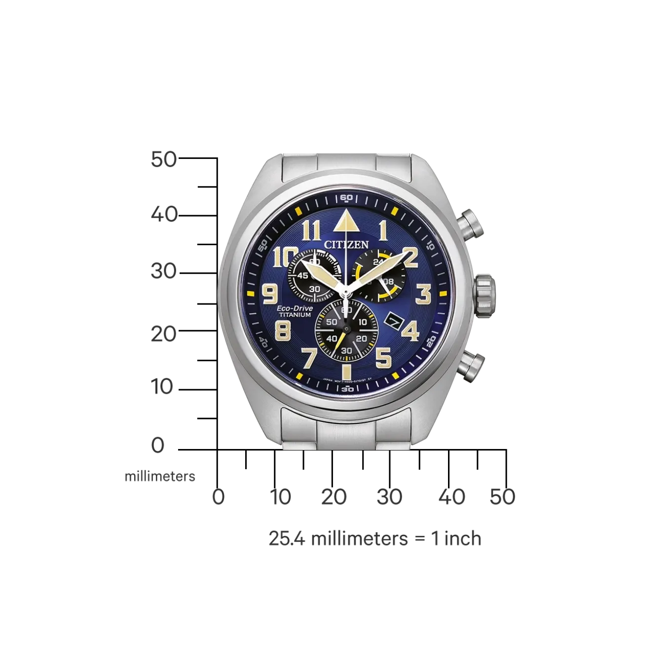 AT2480-81L Herren Super Titanium ™ | blau | ø 43.5mm