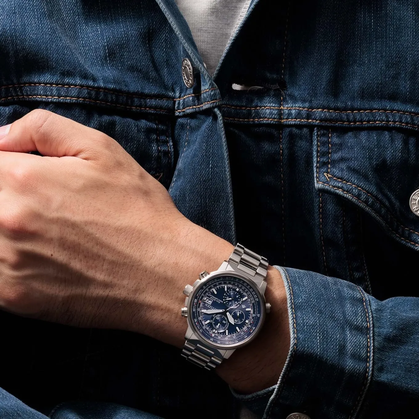 AT8300-58L Promaster Sky Herren Edelstahl | blau