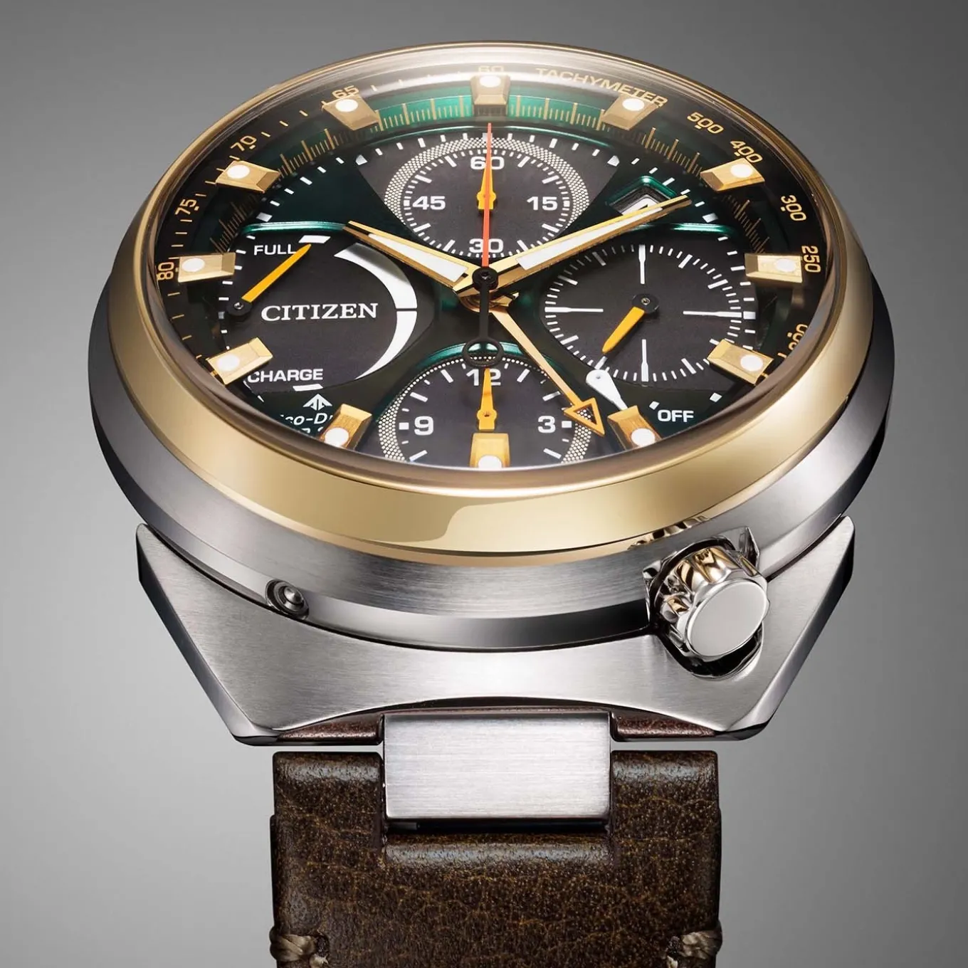 AV0104-06W Promaster Land Racing Herren Leder | grün | ø 44.5mm
