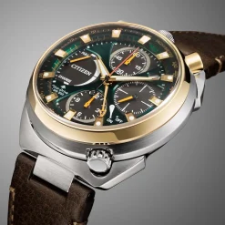 AV0104-06W Promaster Land Racing Herren Leder | grün | ø 44.5mm