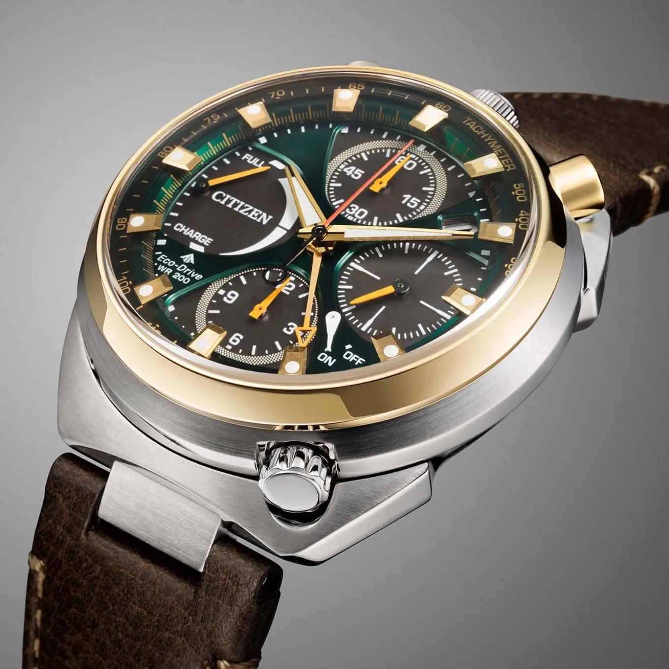AV0104-06W Promaster Land Racing Herren Leder | grün | ø 44.5mm