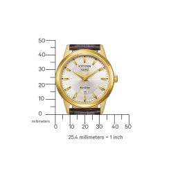 AW0102-13AC               Herren Leder | elfenbein | ø 40mm