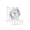 AW1231-58B               Herren Edelstahl | weiß | ø 40mm