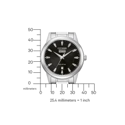 AW0100-86EC               Herren Edelstahl | schwarz | ø 40mm