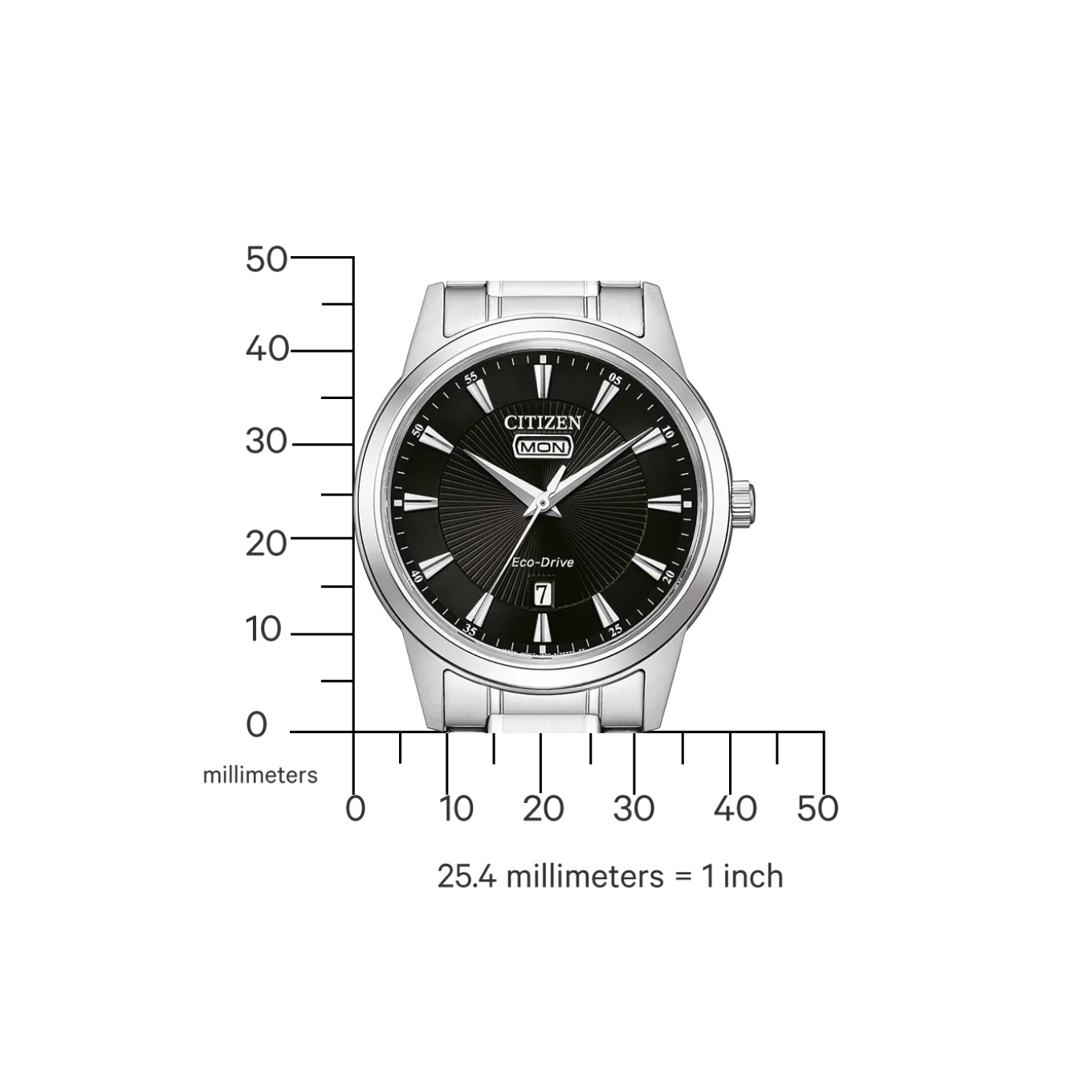 AW0100-86EC Herren Edelstahl | schwarz | ø 40mm