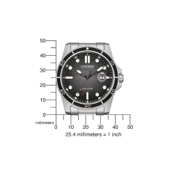 AW1816-89E               Herren Edelstahl | schwarz | ø 41.5mm