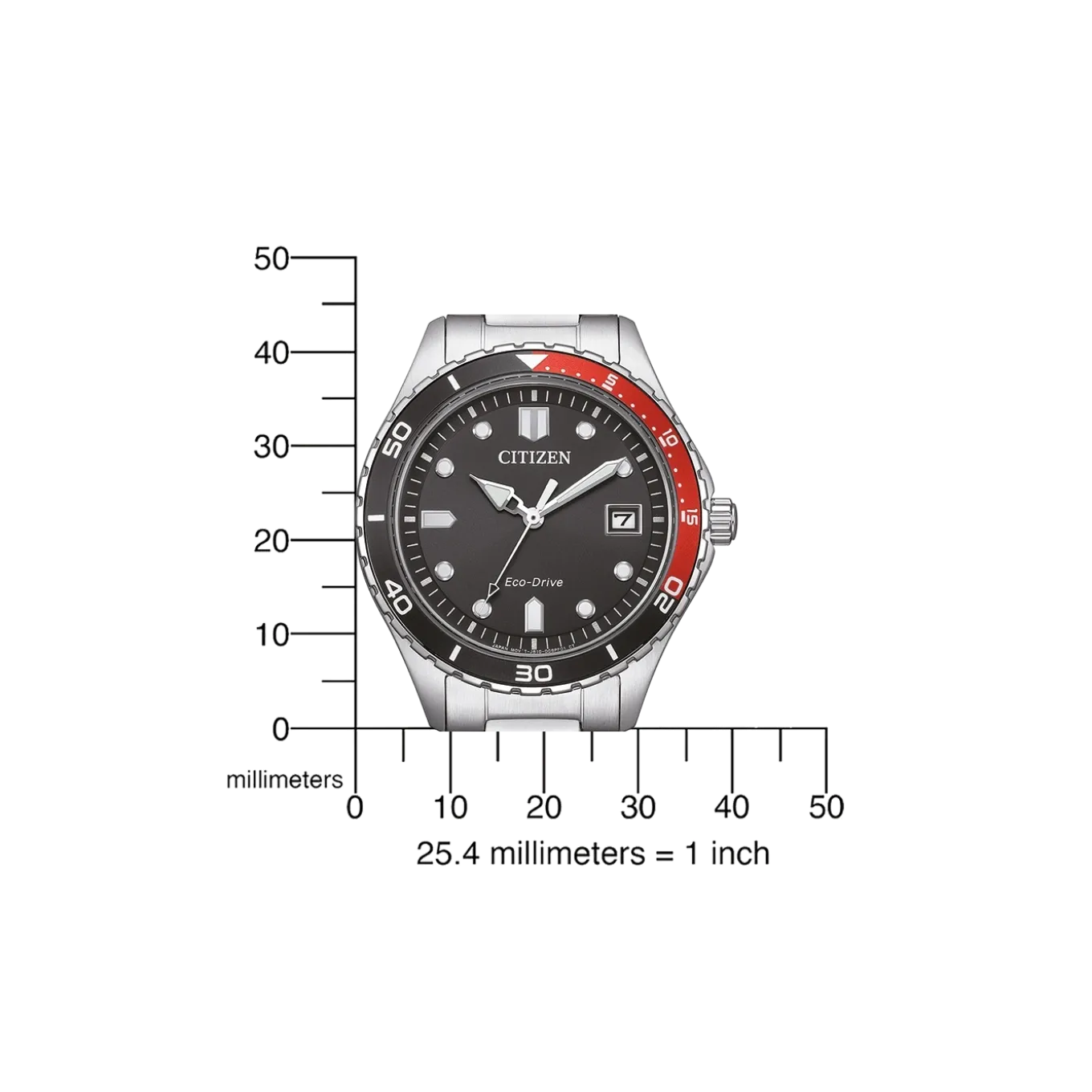 AW1820-81E Herren Edelstahl | schwarz | ø 36.8mm