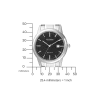 AW1231-58E               Herren Edelstahl | schwarz | ø 40mm