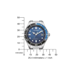 AW1821-89L Herren Edelstahl | blau | ø 36.8mm