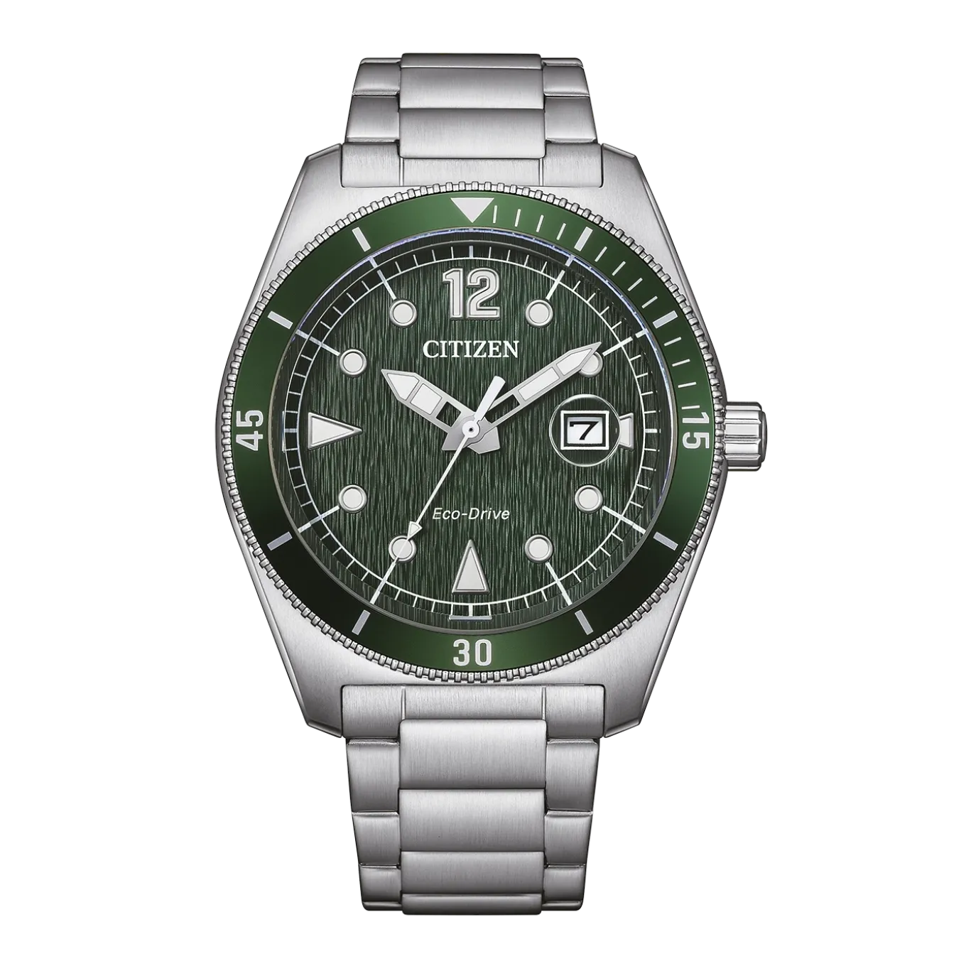 AW1880-55X Eco-Drive Herren Edelstahl | grün | ø 43mm