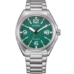AW1571-76X               Herren Edelstahl | grün | ø 40mm