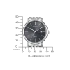 BI5070-57H               Herren Edelstahl | grau | ø 40.2mm