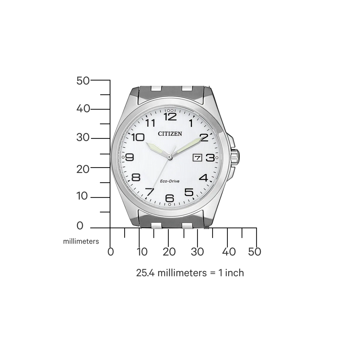 BM7108-81A Herren Edelstahl | weiß | ø 41mm