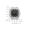 BM7631-52E               Herren Edelstahl | schwarz | ø 41mm