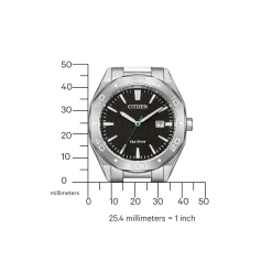 BM7631-52E               Herren Edelstahl | schwarz | ø 41mm