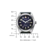 BM8560-45LC               Herren Leder | blau | ø 42mm