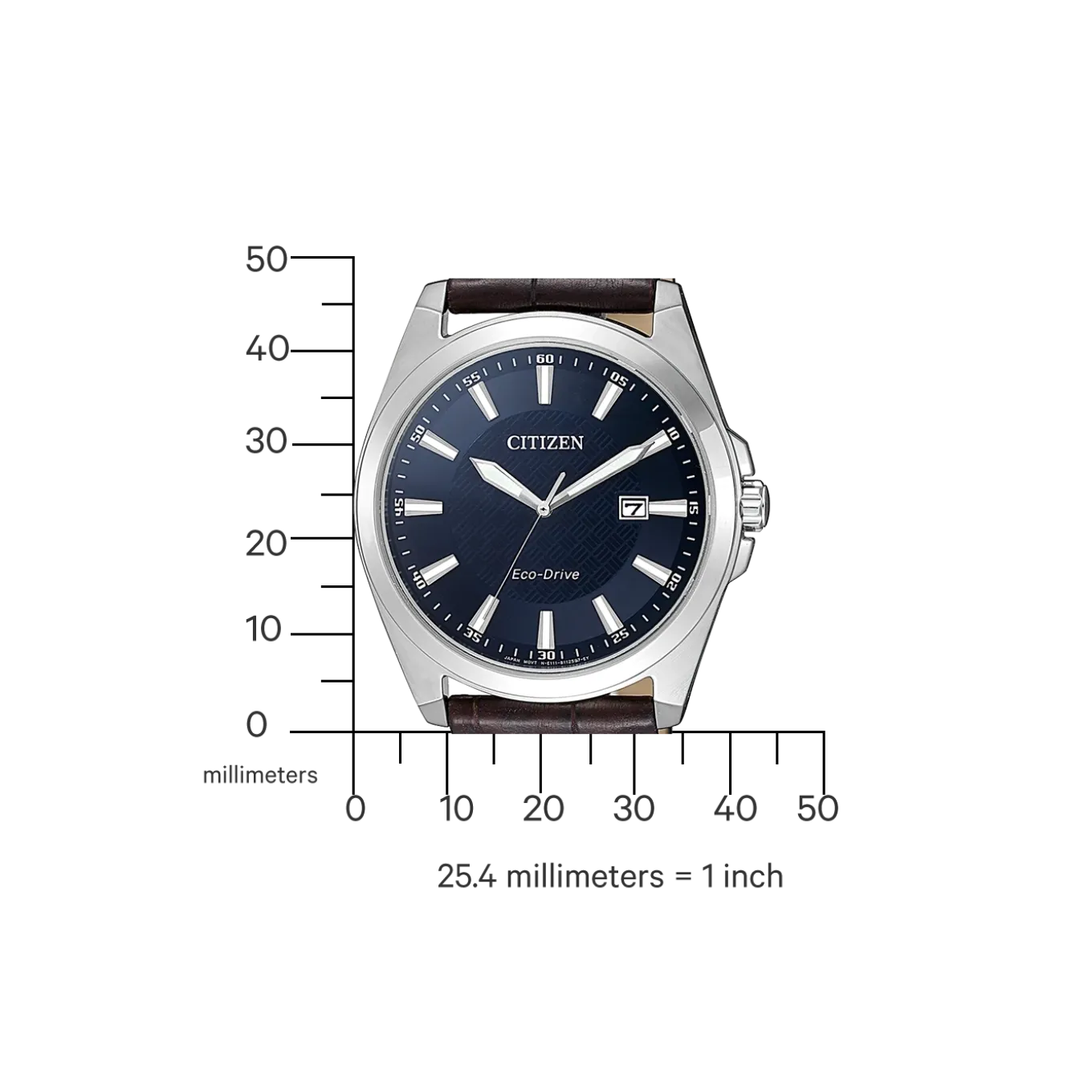 BM7108-22L Herren Leder | blau | ø 41mm