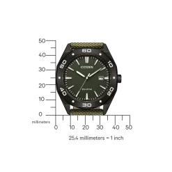 BM7635-01X Herren Nylon | grün | ø 41mm