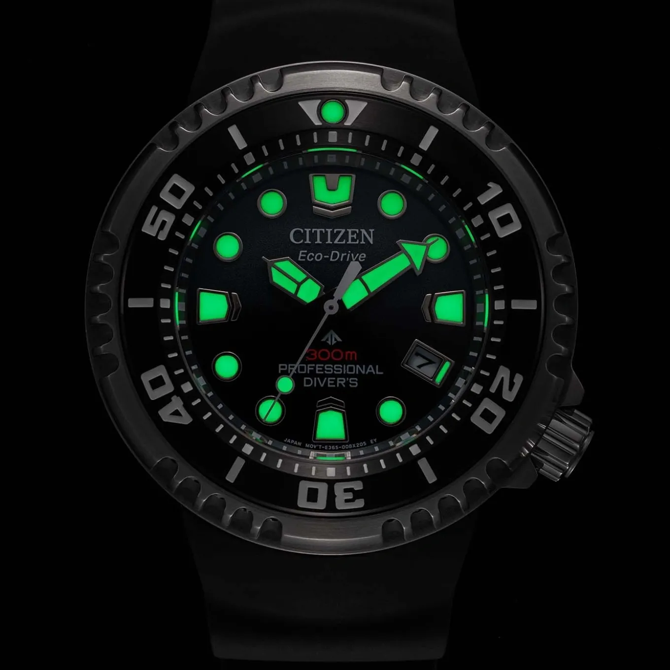 BN1024-01E Prof. Diver 300 Herren Gummiband (Urethan) | schwarz | ø 46mm