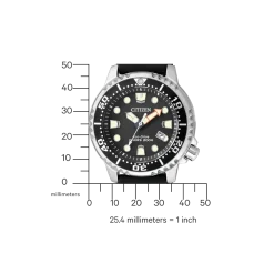 BN0150-10E                                        Promaster Eco-Drive Diver                                        Herren Gummiband (Urethan) | schwarz | ø 44mm