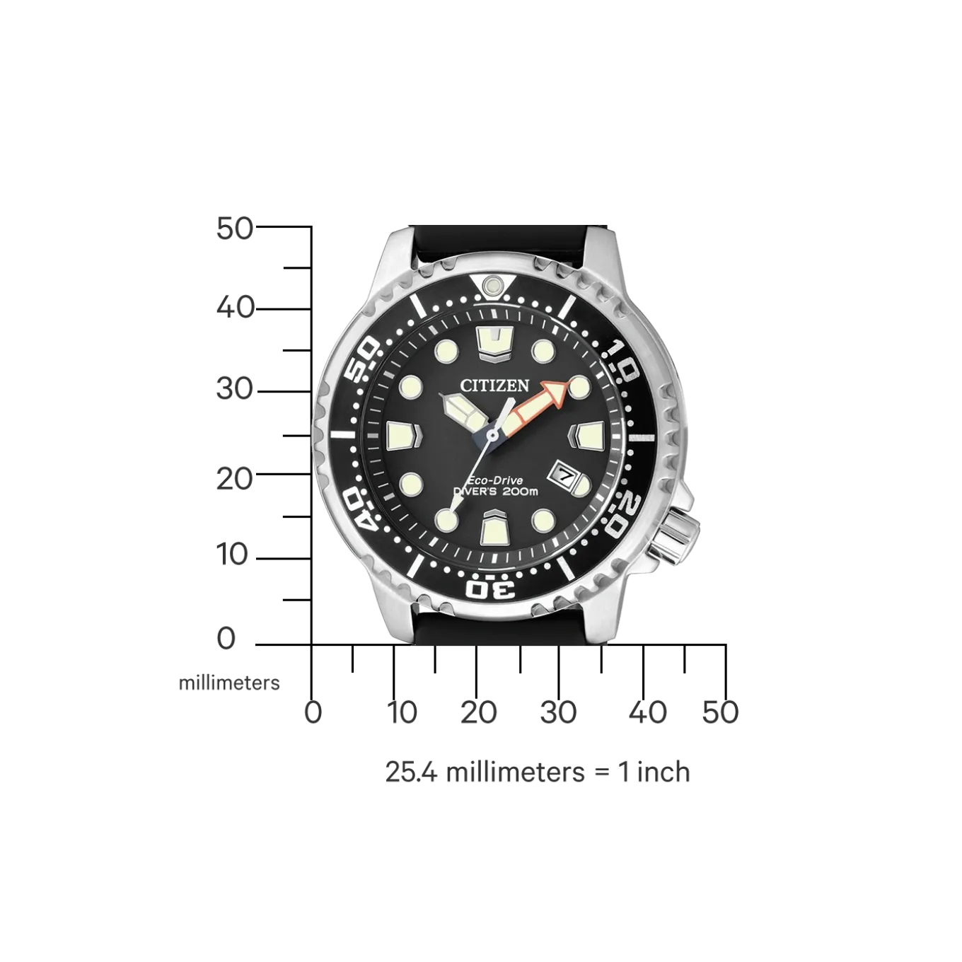 BN0150-10E Promaster Eco-Drive Diver Herren Gummiband (Urethan) | schwarz | ø 44mm