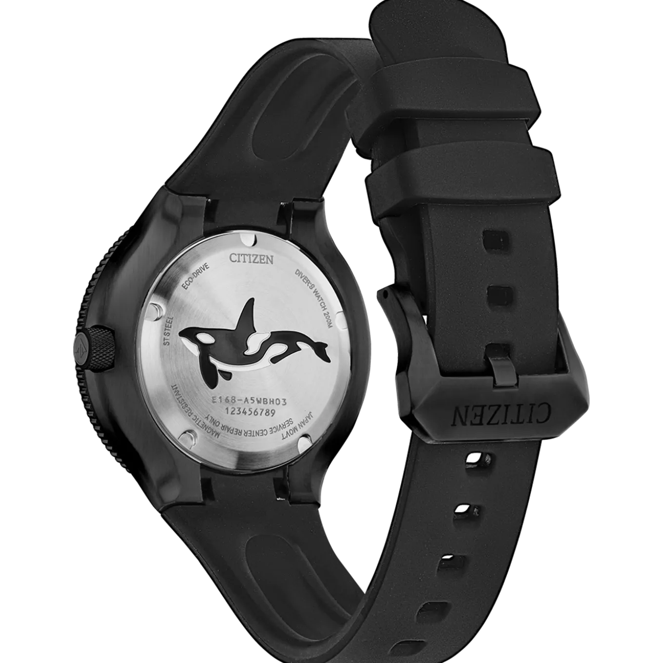 BN0235-01E Promaster Eco-Drive Diver "Orca" Herren Gummiband (Urethan) | schwarz | ø 46mm