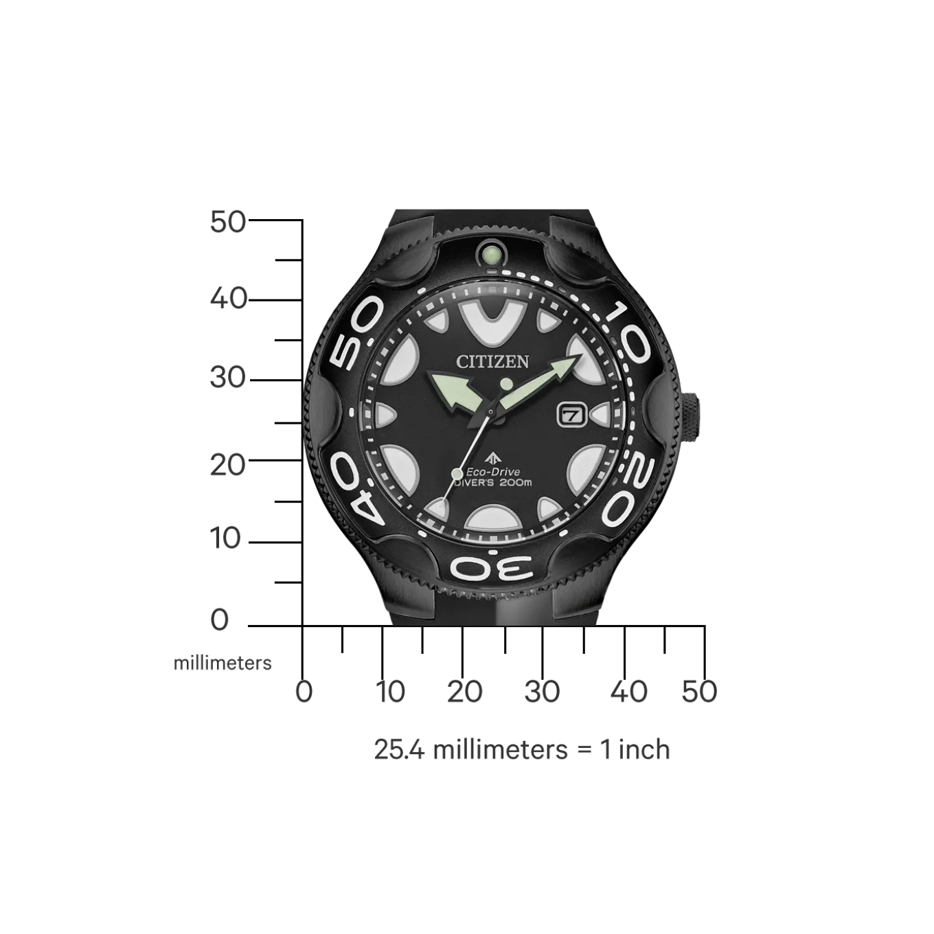 BN0235-01E Promaster Eco-Drive Diver "Orca" Herren Gummiband (Urethan) | schwarz | ø 46mm