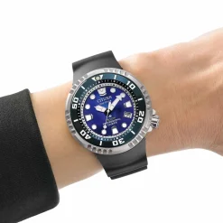 BN1025-08L Promaster Eco-Drive Diver Herren Gummiband (Urethan) | blau | ø 46mm
