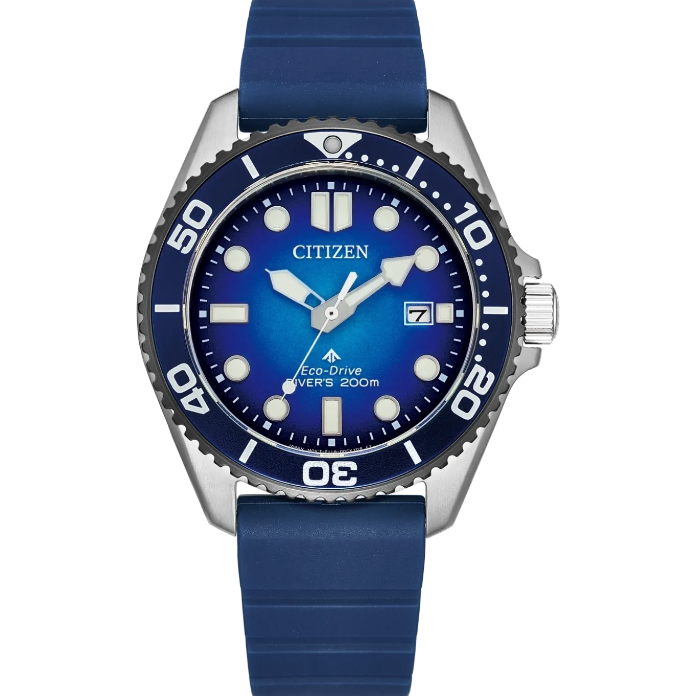 BN0267-04L Promaster Marine Herren Gummiband (Urethan) | blau | ø 40.55mm