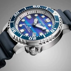 BN0167-09W Blue Ocean Herren Gummiband (Urethan) | blau | ø 44mm