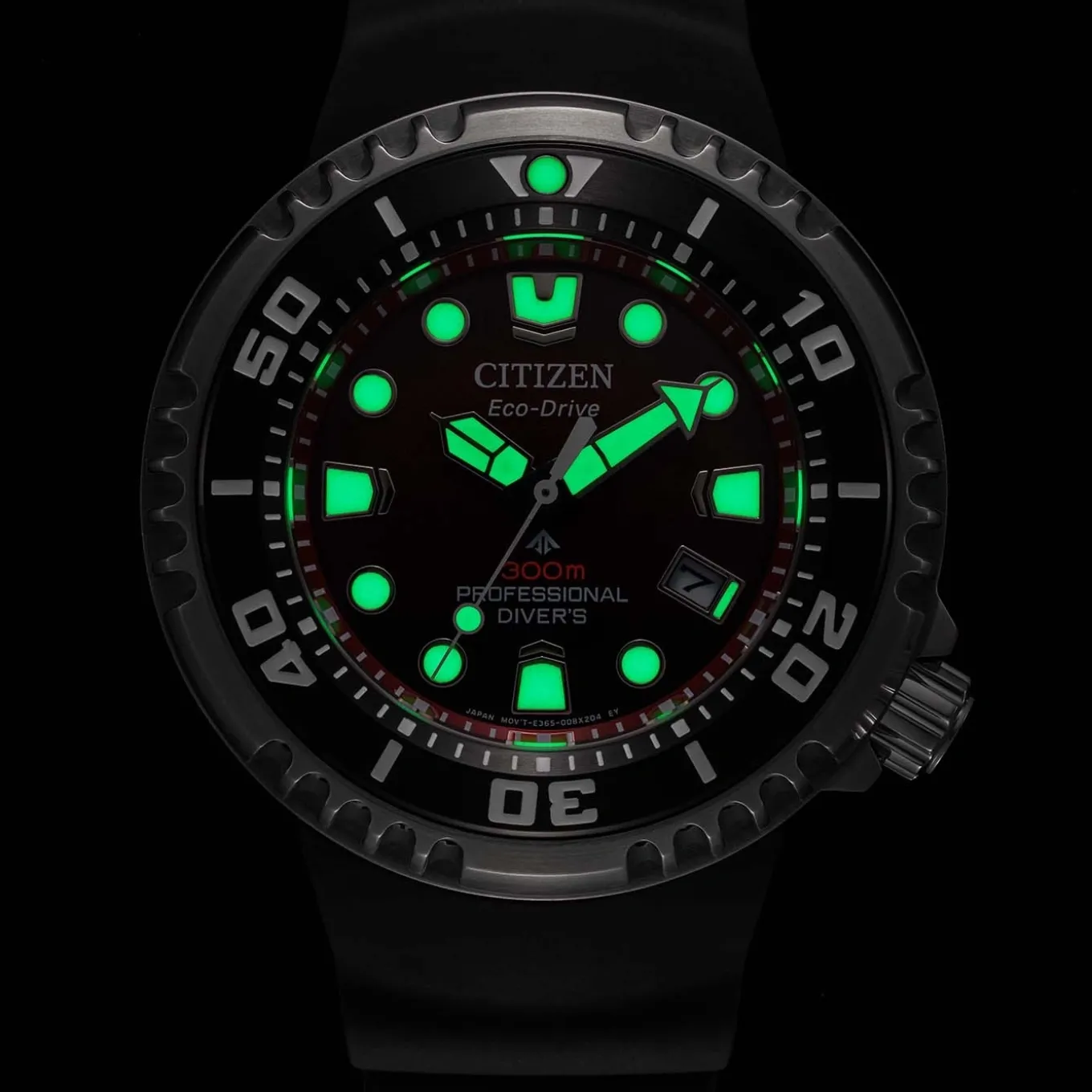 BN1024-01Z Prof. Diver 300 Herren Gummiband (Urethan) | rot | ø 46mm