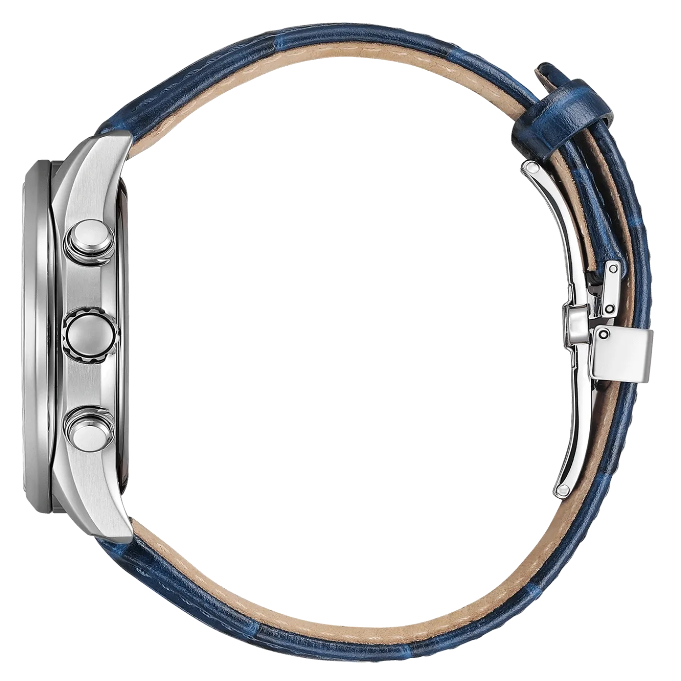 BY1030-09A Eco-Drive Herren Leder | weiß