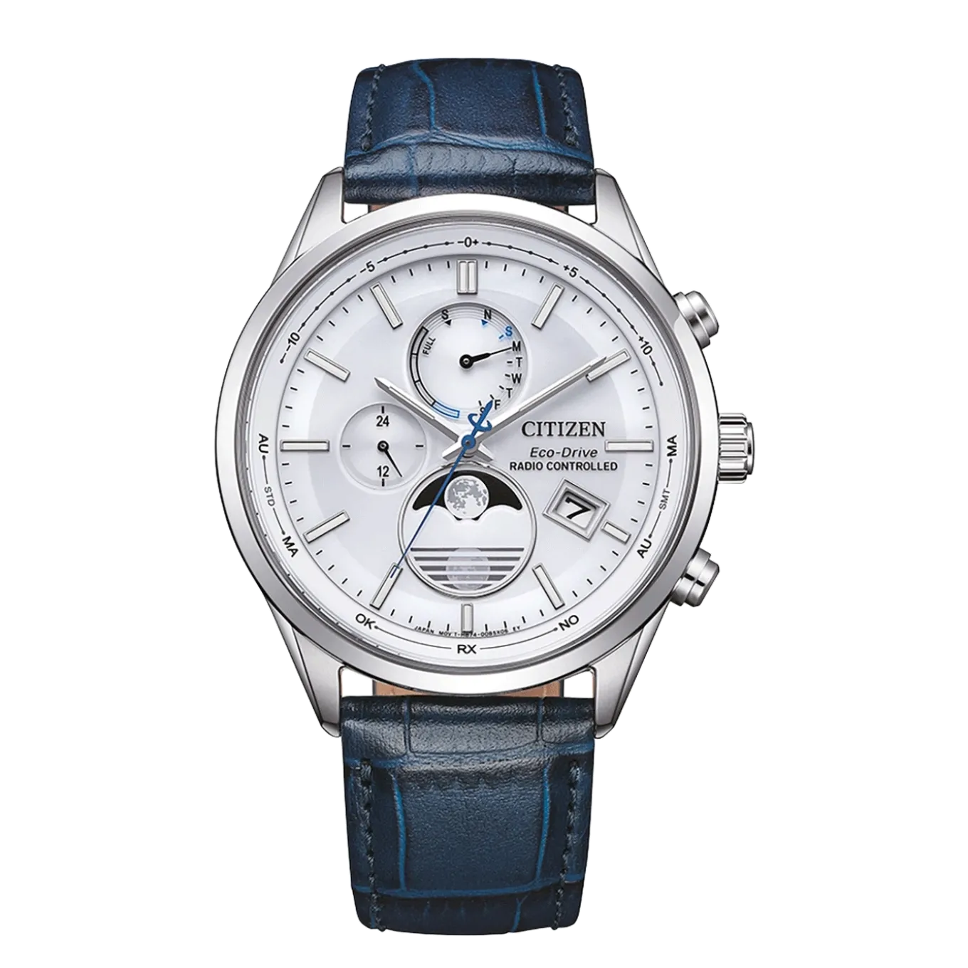 BY1030-09A Eco-Drive Herren Leder | weiß