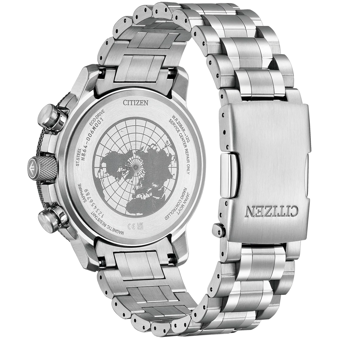 BY3006-53H Promaster Geo Trekker Herren Edelstahl | schwarz/ weiß | ø 46mm