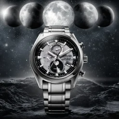 BY1010-81H Tsuki-yomi Herren Super Titanium ™ | grauschwarz | ø 43mm