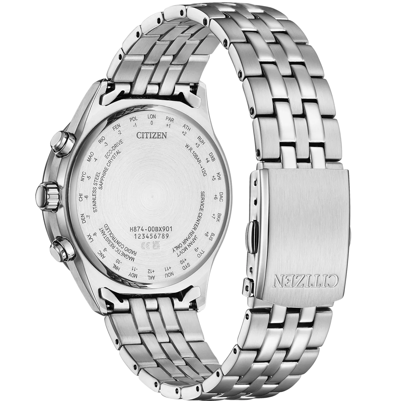 BY1030-50L Eco-Drive Herren Edelstahl | blau