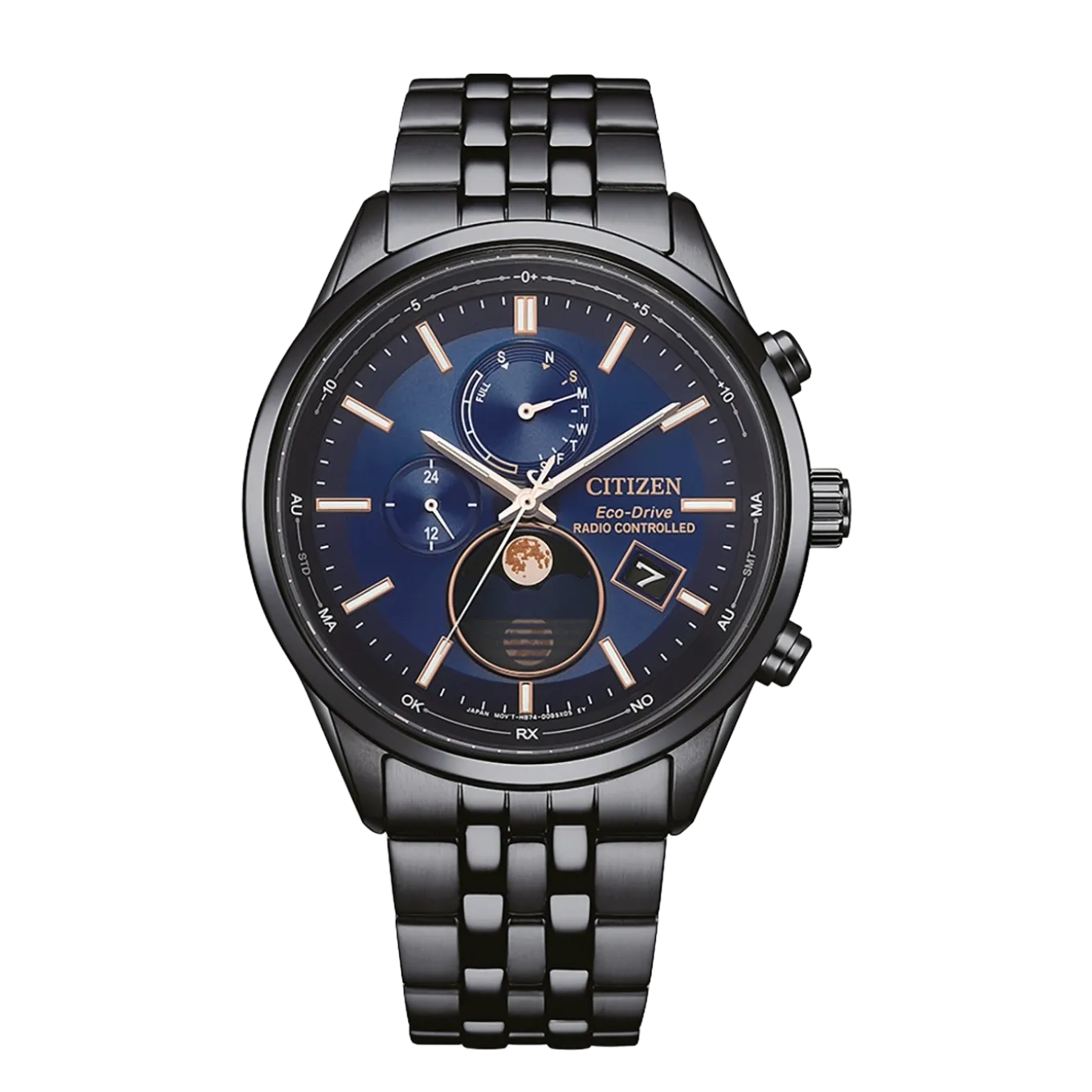 BY1035-56L Eco-Drive Herren Edelstahl | blau