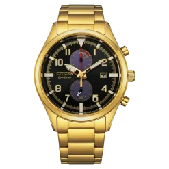 CA7022-87E               Herren Edelstahl | schwarz | ø 43mm