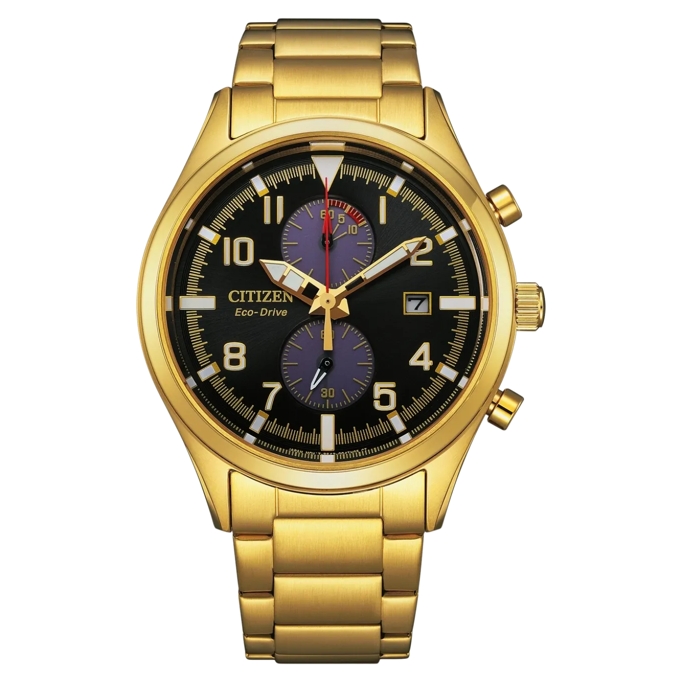 CA7022-87E Herren Edelstahl | schwarz | ø 43mm