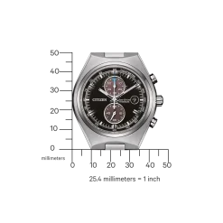 CA7090-87E               Herren Super Titanium ™ | schwarz | ø 43mm