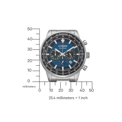 CA4500-91L Herren Edelstahl | blau | ø 44mm