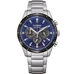 CA4624-56L               Herren Edelstahl | blau | ø 39mm