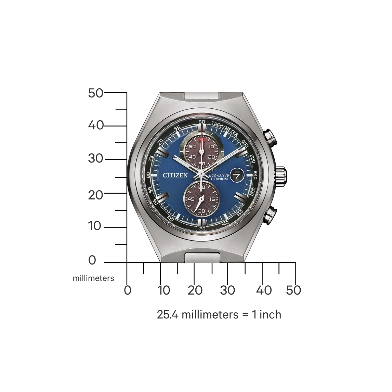 CA7090-87L Herren Super Titanium ™ | blau | ø 43mm